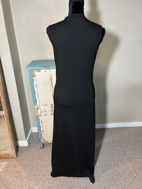 Sleeveless Black Maxi Dress. Size Small - Picture 6 of 7